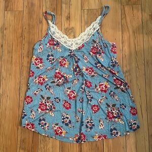 Floral Blue Camisole